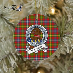 Forrester Scottish Clan Badge Plaid Ornament Gift. Christmas Tree Ornament Forrester Clan Tartan Ornament Great Christmas Ornaments Gift - Scotstee Shop