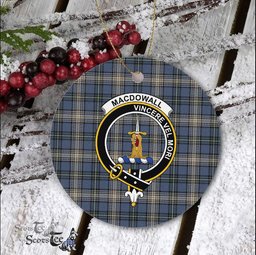 MacDowall Scottish Clan Plaid Ornament Gift. Christmas Tree Ornament MacDowall Clan Tartan Ornament Great Christmas Ornaments Gift - Scotstee Shop