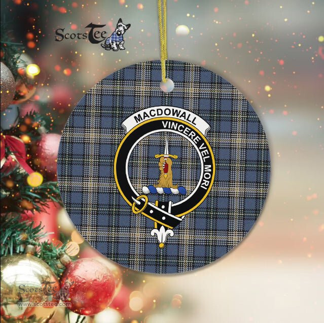 MacDowall Scottish Clan Plaid Ornament Gift. Christmas Tree Ornament MacDowall Clan Tartan Ornament Great Christmas Ornaments Gift - Scotstee Shop