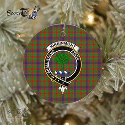 Kinninmont Scottish Clan Plaid Ornament Gift. Christmas Tree Ornament Kinninmont Clan Tartan Ornament Great Christmas Ornaments Gift - Scotstee Shop