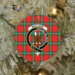MacLaine Of Lochbuie Scottish Clan Plaid Ornament Gift. Christmas Tree Ornament MacLaine Of Lochbuie Clan Tartan Ornament Great Christmas Ornaments Gift - Scotstee Shop