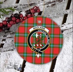 MacLaine Of Lochbuie Scottish Clan Plaid Ornament Gift. Christmas Tree Ornament MacLaine Of Lochbuie Clan Tartan Ornament Great Christmas Ornaments Gift - Scotstee Shop