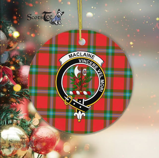 MacLaine Of Lochbuie Scottish Clan Plaid Ornament Gift. Christmas Tree Ornament MacLaine Of Lochbuie Clan Tartan Ornament Great Christmas Ornaments Gift - Scotstee Shop