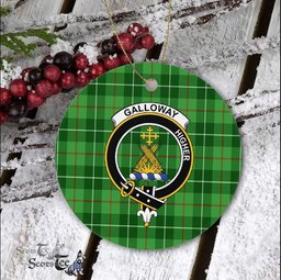 Galloway Scottish Clan Plaid Ornament Gift. Christmas Tree Ornament Galloway Clan Tartan Ornament Great Christmas Ornaments Gift - Scotstee Shop