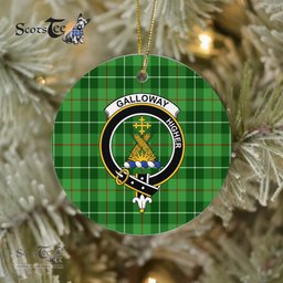 Galloway Scottish Clan Plaid Ornament Gift. Christmas Tree Ornament Galloway Clan Tartan Ornament Great Christmas Ornaments Gift - Scotstee Shop