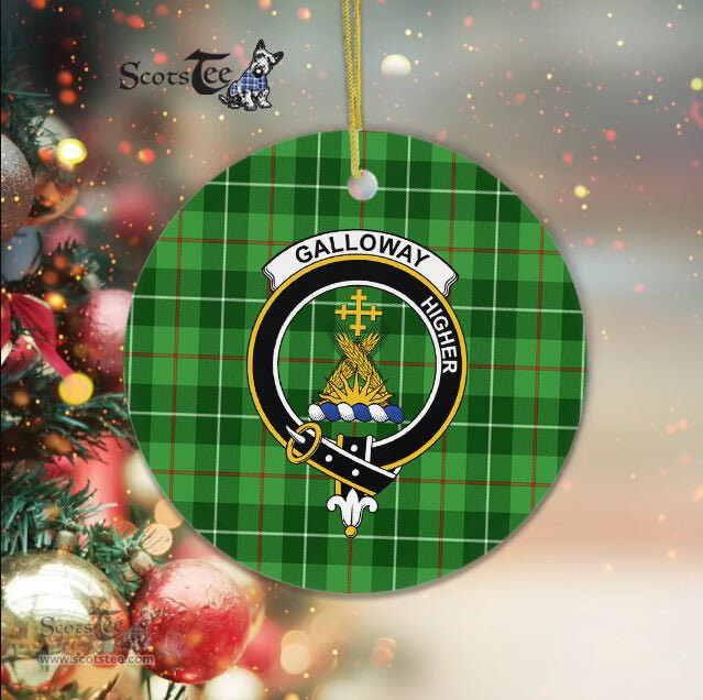 Galloway Scottish Clan Plaid Ornament Gift. Christmas Tree Ornament Galloway Clan Tartan Ornament Great Christmas Ornaments Gift - Scotstee Shop