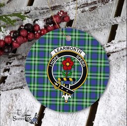 Learmonth Scottish Clan Plaid Ornament Gift. Christmas Tree Ornament Learmonth Clan Tartan Ornament Great Christmas Ornaments Gift - Scotstee Shop