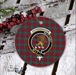 Fotheringham Scottish Clan Plaid Ornament Gift. Christmas Tree Ornament Fotheringham Clan Tartan Ornament Great Christmas Ornaments Gift - Scotstee Shop