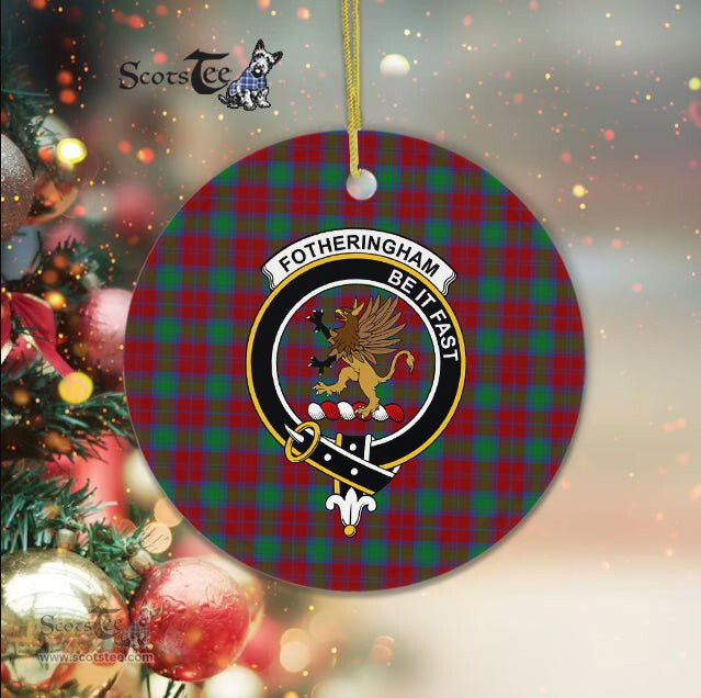 Fotheringham Scottish Clan Plaid Ornament Gift. Christmas Tree Ornament Fotheringham Clan Tartan Ornament Great Christmas Ornaments Gift - Scotstee Shop