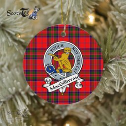 MacGillivray Scottish Clan Badge Plaid Ornament Gift. Christmas Tree Ornament MacGillivray Clan Tartan Ornament Great Christmas Ornaments Gift - Scotstee Shop
