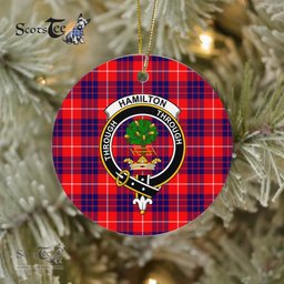 Hamilton Christmas Ornament Hamilton Scottish Clan Plaid Ornament Gift. Christmas Tree Ornament Hamilton Clan Tartan Ornament Great Christmas Ornaments Gift - Scotstee Shop