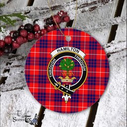 Hamilton Christmas Ornament Hamilton Scottish Clan Plaid Ornament Gift. Christmas Tree Ornament Hamilton Clan Tartan Ornament Great Christmas Ornaments Gift - Scotstee Shop