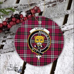 Little Scottish Clan Plaid Ornament Gift. Christmas Tree Ornament Little Clan Tartan Ornament Great Christmas Ornaments Gift - Scotstee Shop