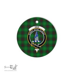 Ged Scottish Clan Plaid Ornament Gift. Christmas Tree Ornament Ged Clan Tartan Ornament Great Christmas Ornaments Gift - Scotstee Shop