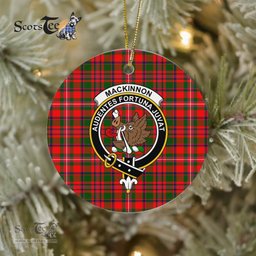 MacKinnon Scottish Clan Plaid Ornament Gift. Christmas Tree Ornament MacKinnon Clan Tartan Ornament Great Christmas Ornaments Gift - Scotstee Shop