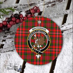 MacKinnon Scottish Clan Plaid Ornament Gift. Christmas Tree Ornament MacKinnon Clan Tartan Ornament Great Christmas Ornaments Gift - Scotstee Shop