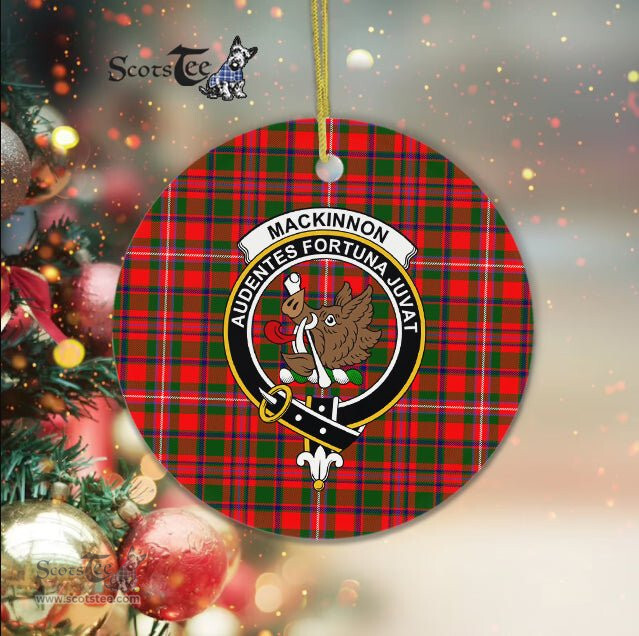 MacKinnon Scottish Clan Plaid Ornament Gift. Christmas Tree Ornament MacKinnon Clan Tartan Ornament Great Christmas Ornaments Gift - Scotstee Shop