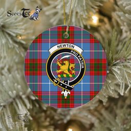Newton Scottish Clan Plaid Ornament Gift. Christmas Tree Ornament Newton Clan Tartan Ornament Great Christmas Ornaments Gift - Scotstee Shop