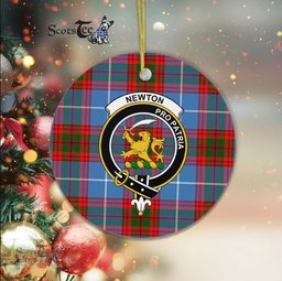 Newton Scottish Clan Plaid Ornament Gift. Christmas Tree Ornament Newton Clan Tartan Ornament Great Christmas Ornaments Gift - Scotstee Shop