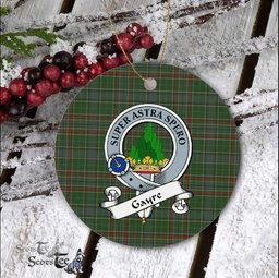 Gayre Scottish Clan Badge Plaid Ornament Gift. Christmas Tree Ornament Gayre Clan Tartan Ornament Great Christmas Ornaments Gift - Scotstee Shop