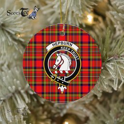 Hepburn Scottish Clan Plaid Ornament Gift. Christmas Tree Ornament Hepburn Clan Tartan Ornament Great Christmas Ornaments Gift - Scotstee Shop