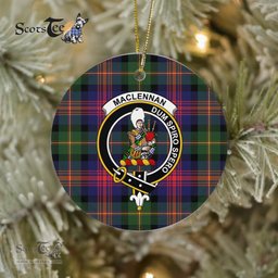 MacLennan Scottish Clan Plaid Ornament Gift. Christmas Tree Ornament MacLennan Clan Tartan Ornament Great Christmas Ornaments Gift - Scotstee Shop
