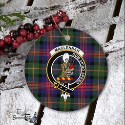 MacLennan Scottish Clan Plaid Ornament Gift. Christmas Tree Ornament MacLennan Clan Tartan Ornament Great Christmas Ornaments Gift - Scotstee Shop