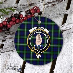 Lamont Scottish Clan Plaid Ornament Gift. Christmas Tree Ornament Lamont Clan Tartan Ornament Great Christmas Ornaments Gift - Scotstee Shop