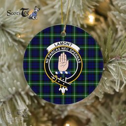 Lamont Scottish Clan Plaid Ornament Gift. Christmas Tree Ornament Lamont Clan Tartan Ornament Great Christmas Ornaments Gift - Scotstee Shop