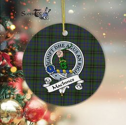 MacInnes Scottish Clan Badge Plaid Ornament Gift. Christmas Tree Ornament MacInnes Clan Tartan Ornament Great Christmas Ornaments Gift - Scotstee Shop