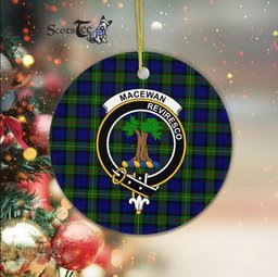 MacEwen Scottish Clan Plaid Ornament Gift. Christmas Tree Ornament MacEwen Clan Tartan Ornament Great Christmas Ornaments Gift - Scotstee Shop