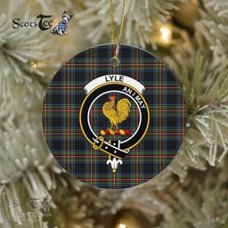 Lyle Scottish Clan Plaid Ornament Gift. Christmas Tree Ornament Lyle Clan Tartan Ornament Great Christmas Ornaments Gift - Scotstee Shop