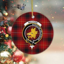 MacIver Scottish Clan Plaid Ornament Gift. Christmas Tree Ornament MacIver Clan Tartan Ornament Great Christmas Ornaments Gift - Scotstee Shop