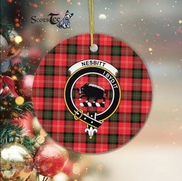 Nesbitt Scottish Clan Plaid Ornament Gift. Christmas Tree Ornament Nesbitt Clan Tartan Ornament Great Christmas Ornaments Gift - Scotstee Shop