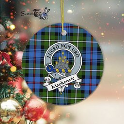 MacKenzie Scottish Clan Badge Plaid Ornament Gift. Christmas Tree Ornament MacKenzie Clan Tartan Ornament Great Christmas Ornaments Gift - Scotstee Shop