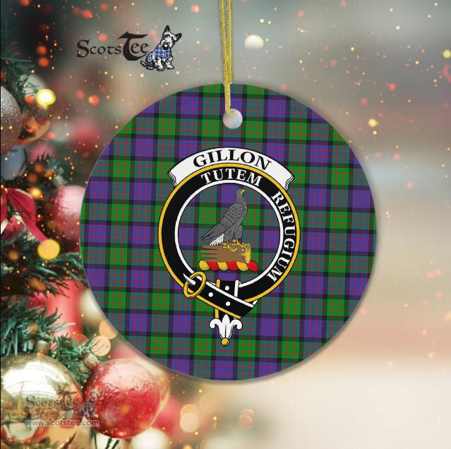 Gillon Scottish Clan Plaid Ornament Gift. Christmas Tree Ornament Gillon Clan Tartan Ornament Great Christmas Ornaments Gift - Scotstee Shop