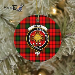 Kerr Scottish Clan Plaid Ornament Gift. Christmas Tree Ornament Kerr Clan Tartan Ornament Great Christmas Ornaments Gift - Scotstee Shop