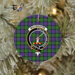 MacBrayne Scottish Clan Plaid Ornament Gift. Christmas Tree Ornament MacBrayne Clan Tartan Ornament Great Christmas Ornaments Gift - Scotstee Shop