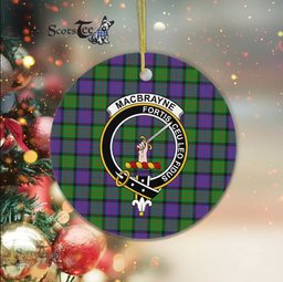 MacBrayne Scottish Clan Plaid Ornament Gift. Christmas Tree Ornament MacBrayne Clan Tartan Ornament Great Christmas Ornaments Gift - Scotstee Shop