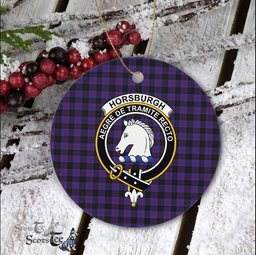 Horsburgh Scottish Clan Plaid Ornament Gift. Christmas Tree Ornament Horsburgh Clan Tartan Ornament Great Christmas Ornaments Gift - Scotstee Shop