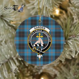 Garden Scottish Clan Plaid Ornament Gift. Christmas Tree Ornament Garden Clan Tartan Ornament Great Christmas Ornaments Gift - Scotstee Shop