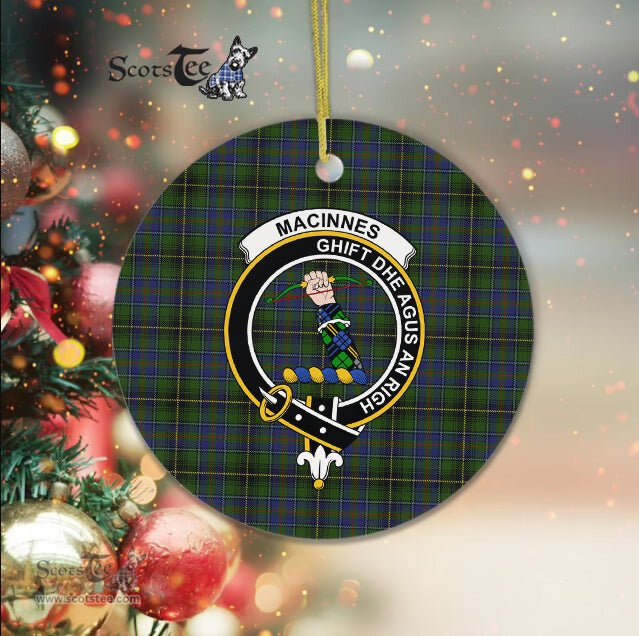 MacInnes Scottish Clan Plaid Ornament Gift. Christmas Tree Ornament MacInnes Clan Tartan Ornament Great Christmas Ornaments Gift - Scotstee Shop