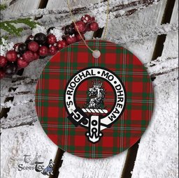 Gregor Scottish Clan Badge Plaid Ornament Gift. Christmas Tree Ornament Gregor Clan Tartan Ornament Great Christmas Ornaments Gift - Scotstee Shop