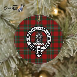 Gregor Scottish Clan Badge Plaid Ornament Gift. Christmas Tree Ornament Gregor Clan Tartan Ornament Great Christmas Ornaments Gift - Scotstee Shop