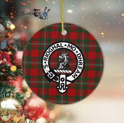 Gregor Scottish Clan Badge Plaid Ornament Gift. Christmas Tree Ornament Gregor Clan Tartan Ornament Great Christmas Ornaments Gift - Scotstee Shop