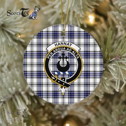 Hannay Scottish Clan Plaid Ornament Gift. Christmas Tree Ornament Hannay Clan Tartan Ornament Great Christmas Ornaments Gift - Scotstee Shop