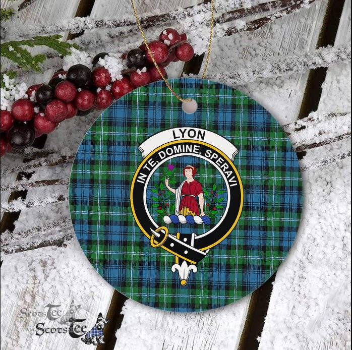 Lyon Scottish Clan Plaid Ornament Gift. Christmas Tree Ornament Lyon Clan Tartan Ornament Great Christmas Ornaments Gift - Scotstee Shop