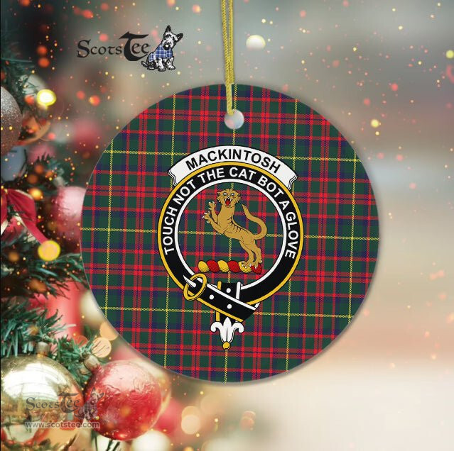MacKintosh Scottish Clan Plaid Ornament Gift. Christmas Tree Ornament MacKintosh Clan Tartan Ornament Great Christmas Ornaments Gift - Scotstee Shop