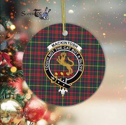MacKintosh Scottish Clan Plaid Ornament Gift. Christmas Tree Ornament MacKintosh Clan Tartan Ornament Great Christmas Ornaments Gift - Scotstee Shop