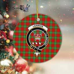 Lennox Kincaid Scottish Clan Plaid Ornament Gift. Christmas Tree Ornament Lennox Kincaid Clan Tartan Ornament Great Christmas Ornaments Gift - Scotstee Shop